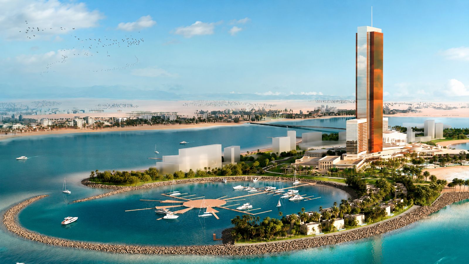 Al Marjan Island and the Wynn resort